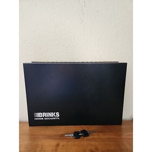 Brinks Home Security Low Profile Cash Box With Keys Model