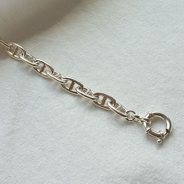 925 silver bold sterling silver bracelet women&#39;s chain bracelet silver bracelet