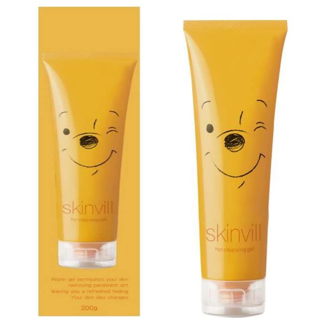 skinvill skinbill hot cleansing gel (refreshing orange scent) 7.1 oz (200 g) Winnie the Pooh design limited edition