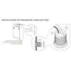 Tavistock Vortex Dual Flush Air Round Push Button Cistern Toilet Pneumatic Chrome