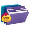 Smead 11989 SuperTab Organizer Folder 1/3 Cut Top Tab Assorted 3/Pack