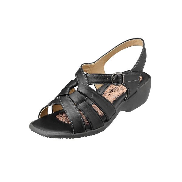 Pansy BB5475 Women's Back Belt Sandals, Lightweight, Black