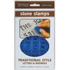 Midwest Products Plastic Stone Stamps-Traditional Style Letters and Numbers