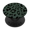 Schwarz Leopard Gepard Muster Dunkelgrün PopSockets Klebender PopGrip