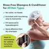 No Water Rinse Free Shampoo Cap by Nurture | Microwavable Hair Washing & Conditioning Shower Caps | Waterless Bathing | Disposable & Hypoallergenic for Adults, Bedridden & Elderly