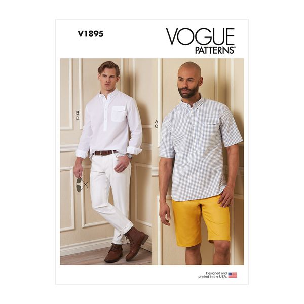 Vogue Sewing Pattern 1895 Men MXX (40-42-44-46)