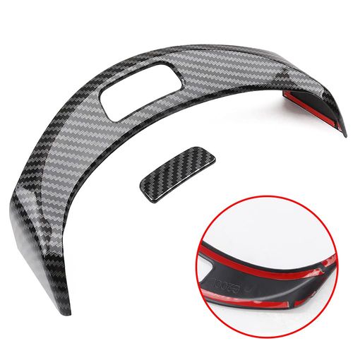 AOKIO Car Interior Center Console Armrest Storage Box Release Button Switch Protective Cover Trim for Mercedes Benz C Class W205 GLC Class X253 Accessories 2015-2022 (Carbon Fiber Color)