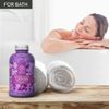 Lavender Bath Salt with Natural Lavender Essential Oil 21.16 Oz for Calming and Relax - Lavanda Salt 600g - Aromatherapy Salts Lavender -Short Life