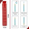 Things2KeepUWarm Long Hot Water Bottle Seasonal Design (Red)