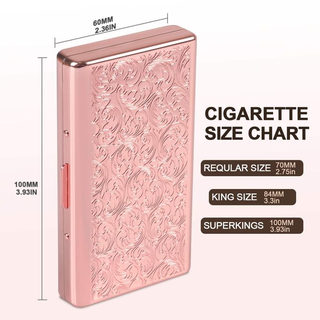 Cigarette Case Kingsize Leather Look 100 mm Long Cigarettes and