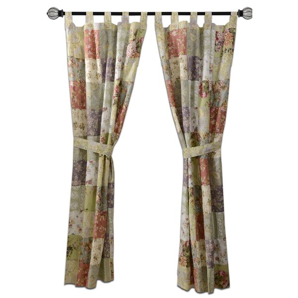 Greenland Home Blooming Prairie Patchwork Panel Pair 42 x 84