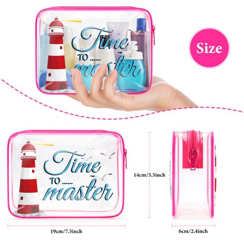 Cruise Vacation Trip Gift Cruising Makeup Bag Cruise Team Gift for Family Friends Cruise Gift for Women Cosmetic Bags Friendship Christmas Vacation Gift for Cruise Lover Novelty Clear PVC Toiletry Bag
