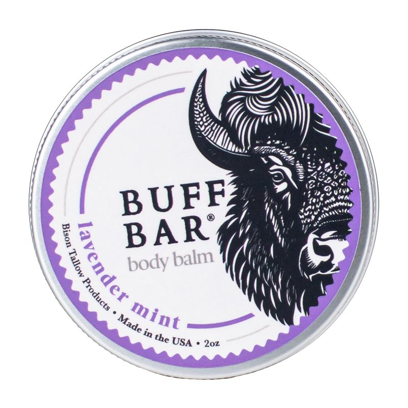 BUFF BAR Bison Tallow Balm, Lavender Mint, 1 Pack - All Purpose ...