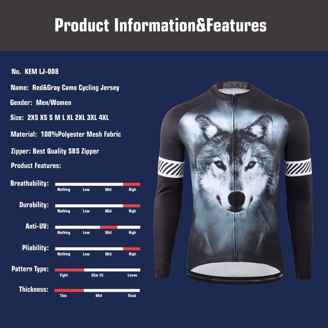 Wolf discount cycling jersey