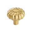 Haliwu 4 Pack Gold Cabinet Knobs Dresser Drawer Knobs Brushed Brass Kitchen Cabinet Pulls Decorative Drawer Handles for Cupboard