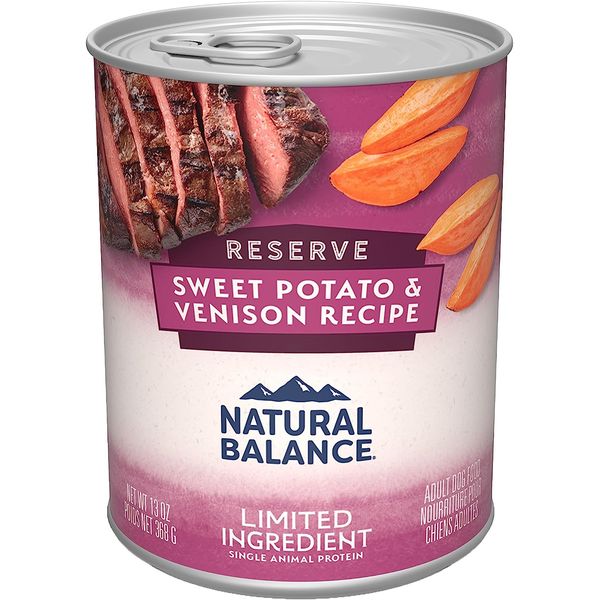 Limited Ingredient Adult Grain-Free Wet Canned Dog Food, Reserve Sweet Potato &