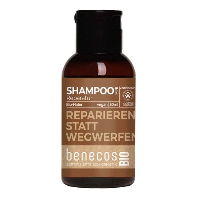 BENECOS Hafer Shampoo, Reparatur, Mini Reisegröße, 50ml (1 x 50ml)