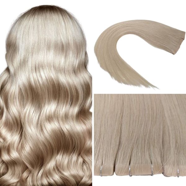 Invisible Tape In Extensions Echthaar Hair Extensions Haarverlängerung in Salon Qualität 10 Stück 45cm - Lichtblond