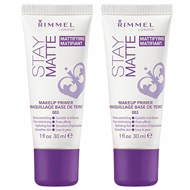 (2 Pack) NEW Rimmel Stay Matte Primer 1 Ounce