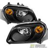 Black 2006-2011 Chevy HHR Replacement Headlights Headlamps 06-11 Set Left+Right