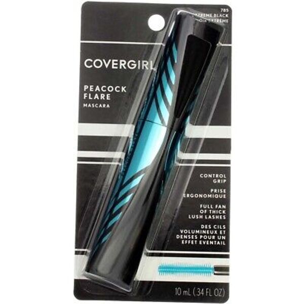 COVERGIRL Peacock Flare Mascara, 785 Extreme Black