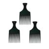 Afro Comb Small 242 Black 3-Pack