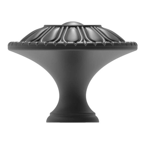 trust4care 9-Pack of Matte Black Kitchen Cabinet Knobs Pulls, Matte Round Farmhouse Dresser Handles Drawer Knobs for Modern Home Furniture Door, Victorian Floral Pattern