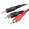 Lead, 3.5MM S JACK-2XM Phono 3M, Audio & Video Cable Assemblies Qty X 1