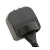 POWERCONNECTIONS - Schuko Non-Earthed Converter Plug - 5amp - Black