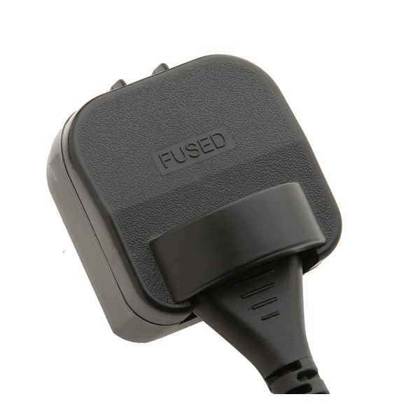 POWERCONNECTIONS - Schuko Non-Earthed Converter Plug - 5amp - Black