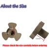 2 Pcs 0.59" Microwave Turntable Coupler, Microwave Oven Turntable Roller Guide Support with"D" Port, (Shaft Length:0.59" / 16mm)