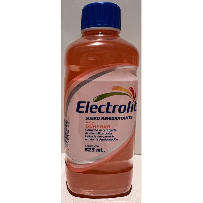 4-Pk Guayaba Oral Electrolyte Solution/Electrolit Guayaba of 21.1oz/625ml Ea