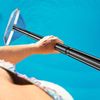 Swimming Pool Leaf Skimmer Net with adjustable 8' ft long Pole + Fine Mesh Net