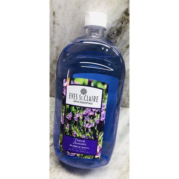 Ship N 24 Hours. New-Eves St. Claire French Lavender Bubble Bath 32 fl oz.