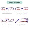 Eyekepper 4-Pack Beautiful Colors Spring Hinge Rectangular Reading Glasses +1.25