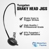 Reaction Tackle Shaky Head Green Pumpkin 1/4