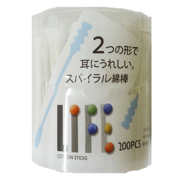 Peace Medic Life Spiral Swabs 200 Count (Spiral & Normal)