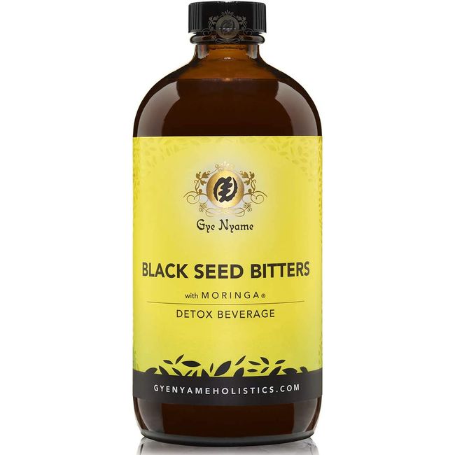 Gye Nyame Black Seed Bitters with Moringa 3 X 16 Oz Detox and Save