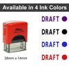 Printtoo Draft Self Inking Rubber Stamp Office Stationery Custom Shiny Stamp