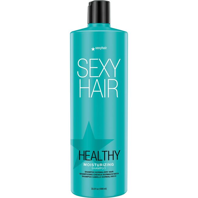 SexyHair Healthy Moisturizing Shampoo, 33.8 Oz | Moisture, Slip, Detangling, and Shine | SLS and SLES Sulfate Free | All Hair Types