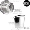 Stacking Steaming Basket with Feet - Instant Pot Or Other Branded Pressure Cooker Insert Or Saucepan Divider. Removable Parts for Cooking Food Separately. Stainless Steel. for Vegetables & Pasta.