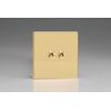 Varilight 2-Gang 10A 1- or 2-Way Toggle Light Switch Polished Brass XDVT2S