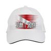 Makoroni - Scuba T Shirts Scuba Diving Hat Adjustable Cap, DesT10 White