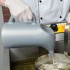 Gray Round Durable Plastic Funnel Cake Batter Pouring Dispenser Pitcher 64 oz.