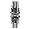 RABROPAR 3/4" Round X 3/4" Round Double Steering Shaft Universal U Joint Coupling Chrome