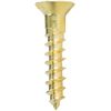 #10 x 1-1/2" Solid Brass Flat Head Wood Screws Slotted Drive Qty 50