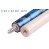 AB Earth 58" Pool Cue/Pool Stick Ergonomic Design Hardwood Canadian Maple 13mm Tip 18-21oz Billiard Cue B1SN, Blue 21oz