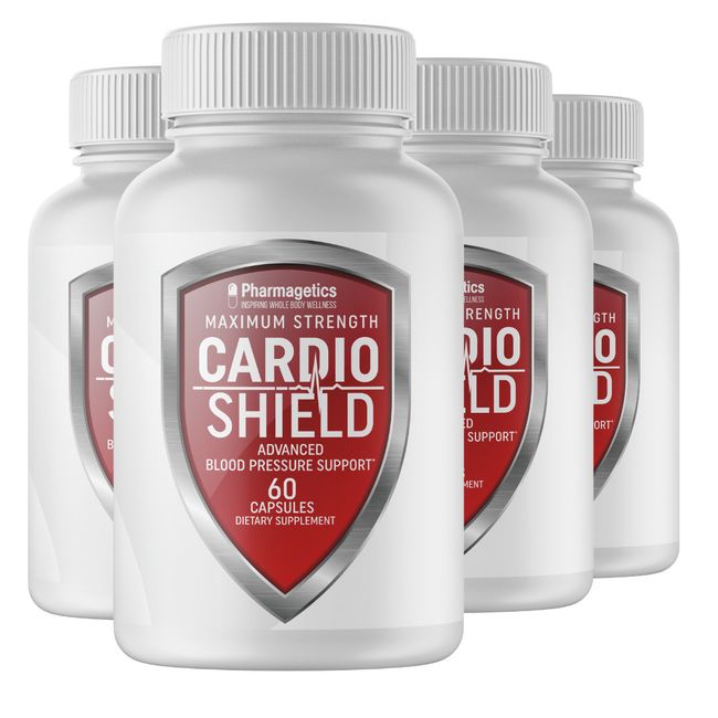 Cardio Shield Advanced Blood Pressure Support - 4 Bottles 240 Capsules