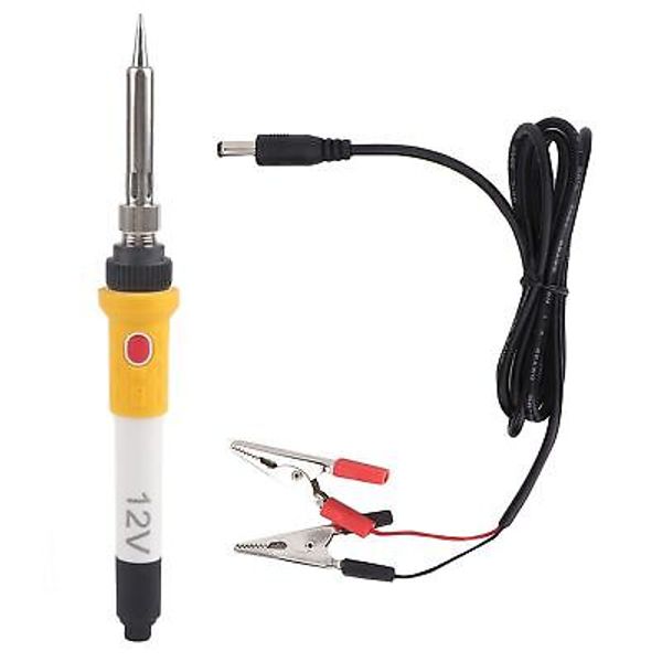 Portable Soldering Iron, Clip Powered Iron, DC 12V 60W Portable Car With Buil...