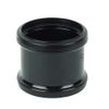 110MM Push Fit Double Socket Coupling - Black Soil Pipe and Ring Seal Fittings